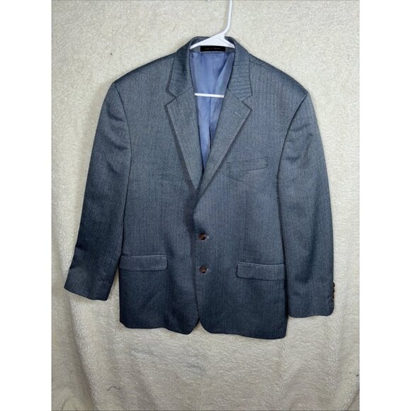 Lauren Ralph Lauren Blazer Mens Size 44R BlueSport Coat Print Lined